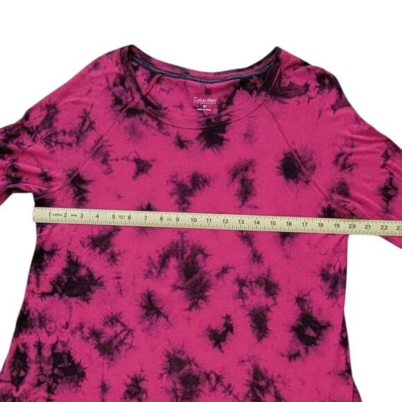 Calvin Klein Performance Longline Tee Tie Dye Boho Tunic Sz Med/Large - Picture 3 of 5